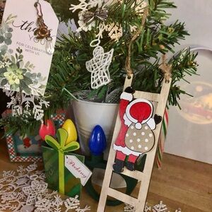 Santa sneak peak show CHARMS - Festive for bracelets, necklaces, purses ect